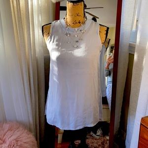 Vince crop sleeve blouse